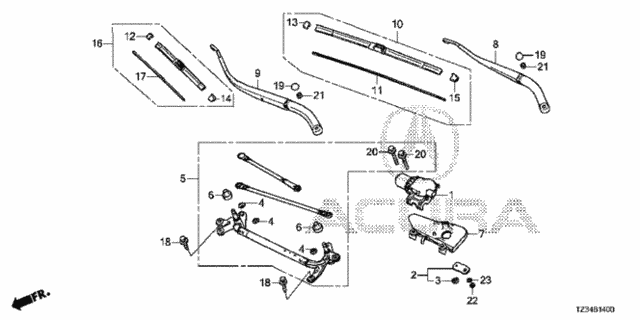 Front Windshield Wiper for 2018 Acura TLX #0