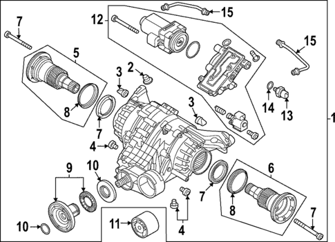 Axle & Differential for 2025 Audi RS7 Sportback #0