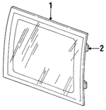 55135068 - Body: Quarter Glass for Mopar Image