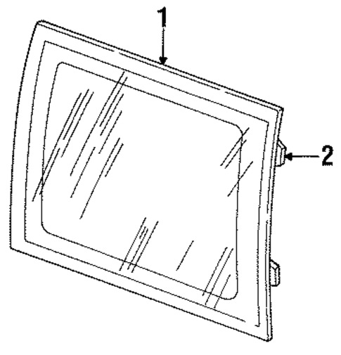 Glass & Hardware for 1993 Jeep Grand Cherokee #0