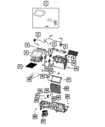 68541152AA - Air Conditioners and Heaters: Distribution Housing for Mopar Image
