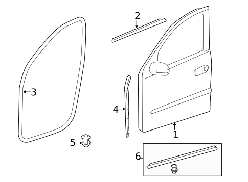 Door & Components for 2008 Mercedes-Benz ML 350 #0