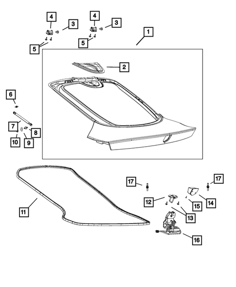 Deck Lid for 2017 Dodge Viper #0