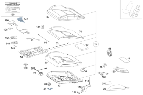 Left Seat for 2018 Mercedes-Benz AMG&reg; GT C #0