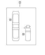 55352852AA - Wheels: Tool Set for Chrysler: 200, 300, Pacifica, PT Cruiser, Sebring, Town &amp; Country, Voyager | Dodge: Avenger, Caliber, Challenger, Charger, Dakota, Dart, Durango, Grand Caravan, Journey, Magnum, Neon, Nitro, Ram 1500, Ram 2500, Ram 3500, Stratus, Viper | Jeep: Cherokee, Commander, Compass, Gladiator, Grand Cherokee, Grand Cherokee L, Liberty, Patriot, Wrangler, Wrangler JK | Ram: 1500, 1500 Classic, 2500, 3500, C/V, Dakota Image