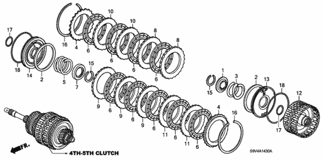 AT Clutch (4th-5th) ('06-) for 2007 Honda Pilot #0
