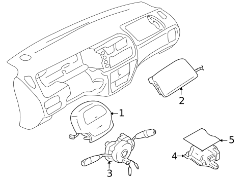 Air Bag Components for 2002 Chevrolet Tracker #0