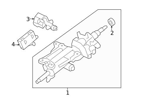 Steering Column Assembly for 2013 Lexus LS460 #0