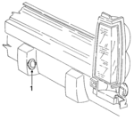 4388885 - Electrical: License Lamp for Chrysler: Imperial, New Yorker | Dodge: Dynasty Image
