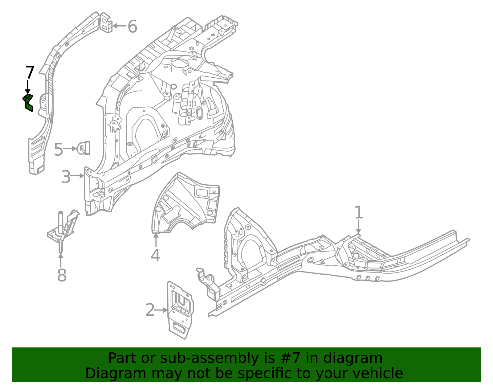 64781-P2500 - Reinforced Bracket 2024-2025 Kia Sorento | Kia