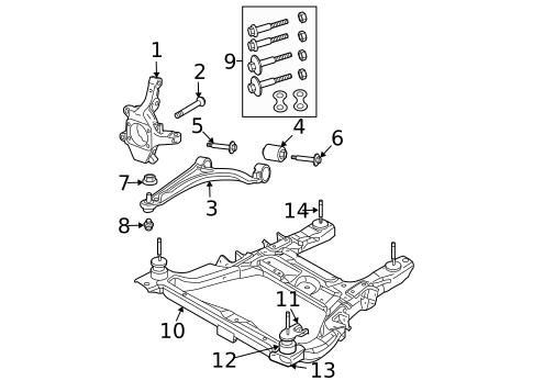 Suspension Components for 2007 Chrysler Pacifica #1