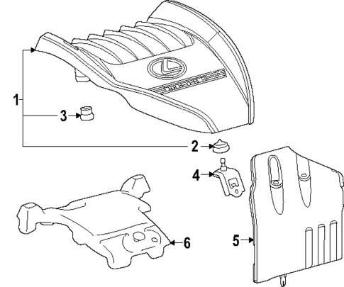 Engine Appearance Cover for 2025 Lexus TX350 #0