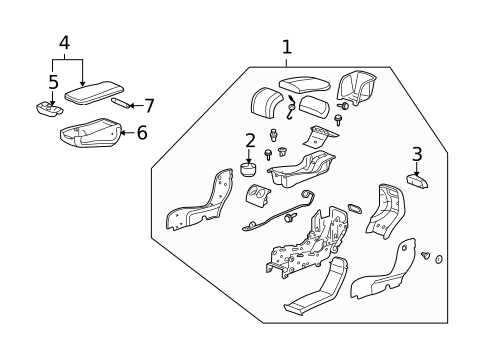 Front Seat Components for 2009 Buick Lucerne #4
