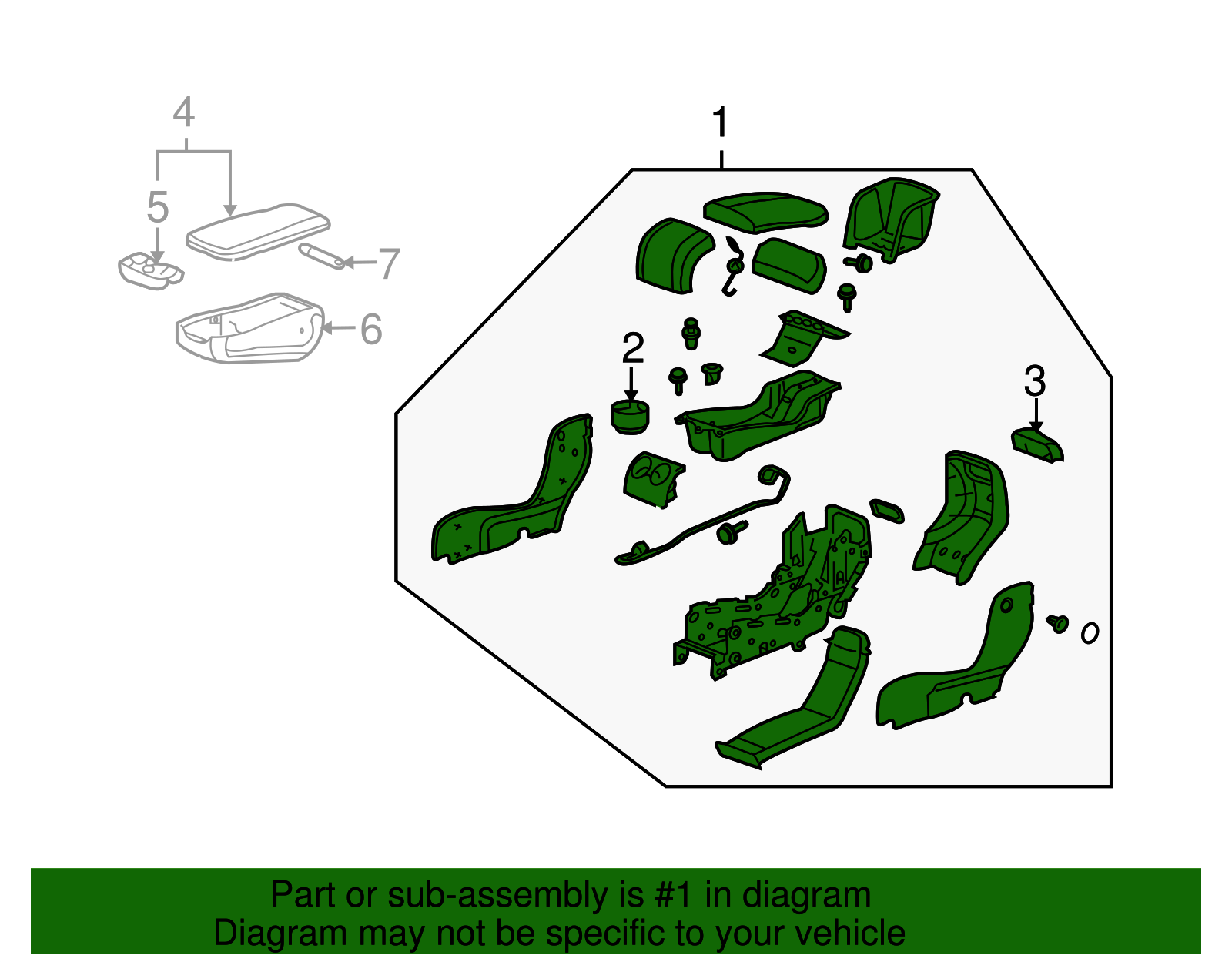 20062008 Buick Lucerne Seat Assembly 15917728 Courtesy Parts