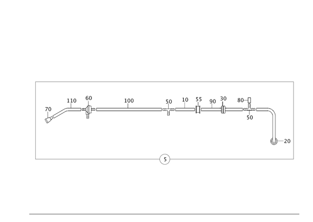 4634304229 - Brakes: Vacuum Line for Mercedes-Benz: G550 Image image