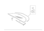 2156700280 - Windows: Rear Window for Mercedes-Benz: CL500, CL55 AMG Image