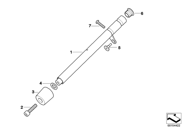 32717684673 - : Handlebar Half for BMW-Motorrad Image