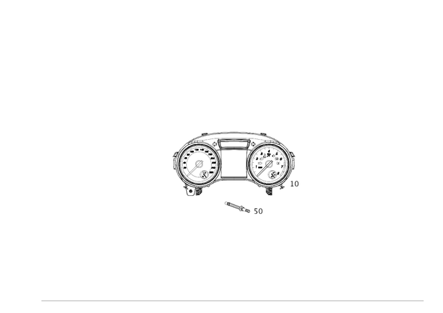 1569001103 - Electrical Equipment and Instruments: Instrument Cluster for Mercedes-Benz: GLA250 Image image