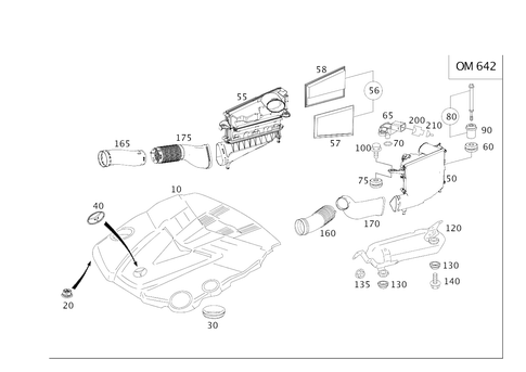 Air Intake, Diesel Vehicles for 2010 Mercedes-Benz ML550 #0