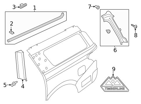 Exterior Trim - Quarter Panel for 2020 Ford Expedition #0