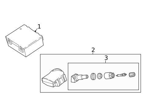 Tire Pressure Monitor Components for 2018 Jaguar XJR575 #0
