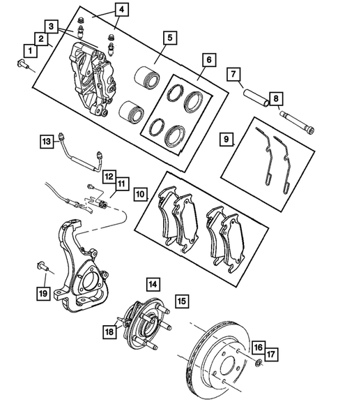 Front Brakes for 2005 Dodge Ram 1500 #1