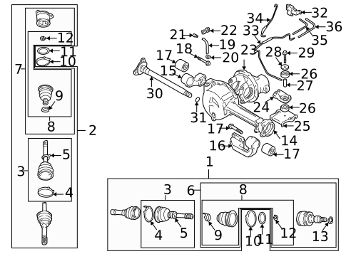 CV Components for 2003 Suzuki Vitara #0