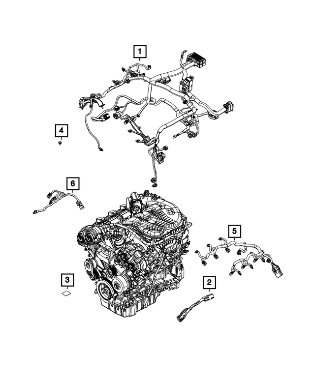 68461209AB - Electrical: Engine Wiring for Mopar Image