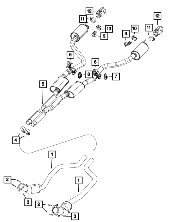 68299440AB - : Exhaust Bracket, Right for Mopar Image