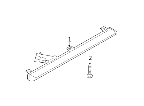 High Mounted Stop Lamp for 2000 Nissan Maxima #0