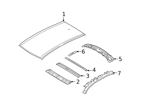 Roof & Components for 2011 Suzuki SX4 #0