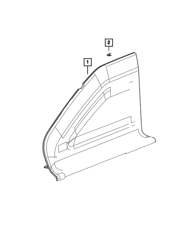 7TA31TX7AA - Interior Trim: Quarter Trim Panel for Mopar Image