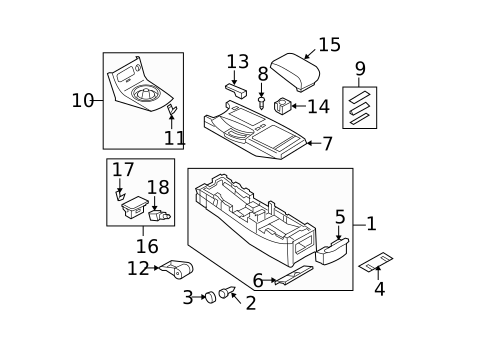 Console for 2018 INFINITI QX80 #0