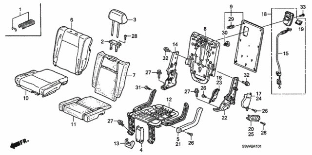 Rear Seat (R.) for 2008 Honda Pilot #0