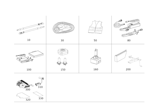 9099890100 - Tool and Safety: Parts Kit, Precut Part for Mercedes-Benz Image