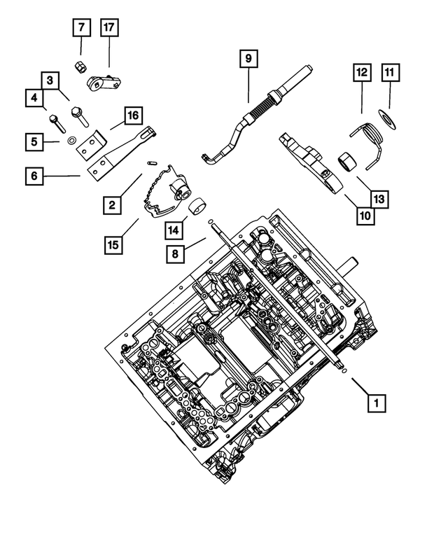 68019907AA - AS68RC; 6-Speed; Automatic Transmission: Pin for Mopar Image image