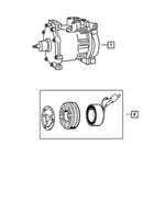 55056095AB - Air Conditioning &amp; Heater: Air Conditioning Compressor for Mopar Image