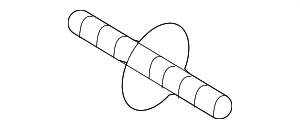 122100331 - Body: Cowl Trim Screw for Nissan: LEAF, TITAN, TITAN XD Image