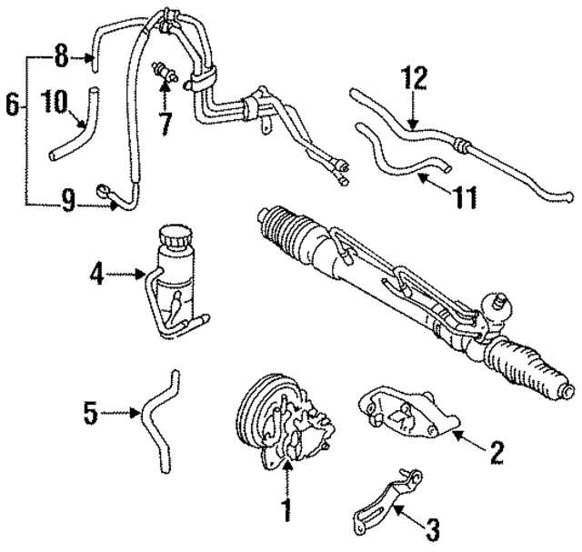 K2033260YA - : Power Steering Pump Brace for Kia Image