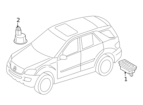 Electrical Components for 2008 Mercedes-Benz ML320 #4