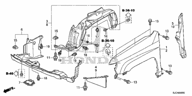 Front Fenders for 2014 Honda Ridgeline #0