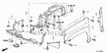 74102SJCA50 - Body/Air Conditioning: STRAKE, R. FR. for Honda Image