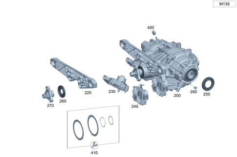 Rear Axle Housing with Differential for 2017 Mercedes-Benz CLA45 AMG #0