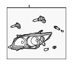 8111002680 - : Headlamp Assembly - PASSENGER SIDE for Toyota: Corolla Image