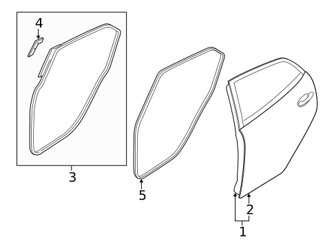 Door & Components for 2013 Mazda 2 #1