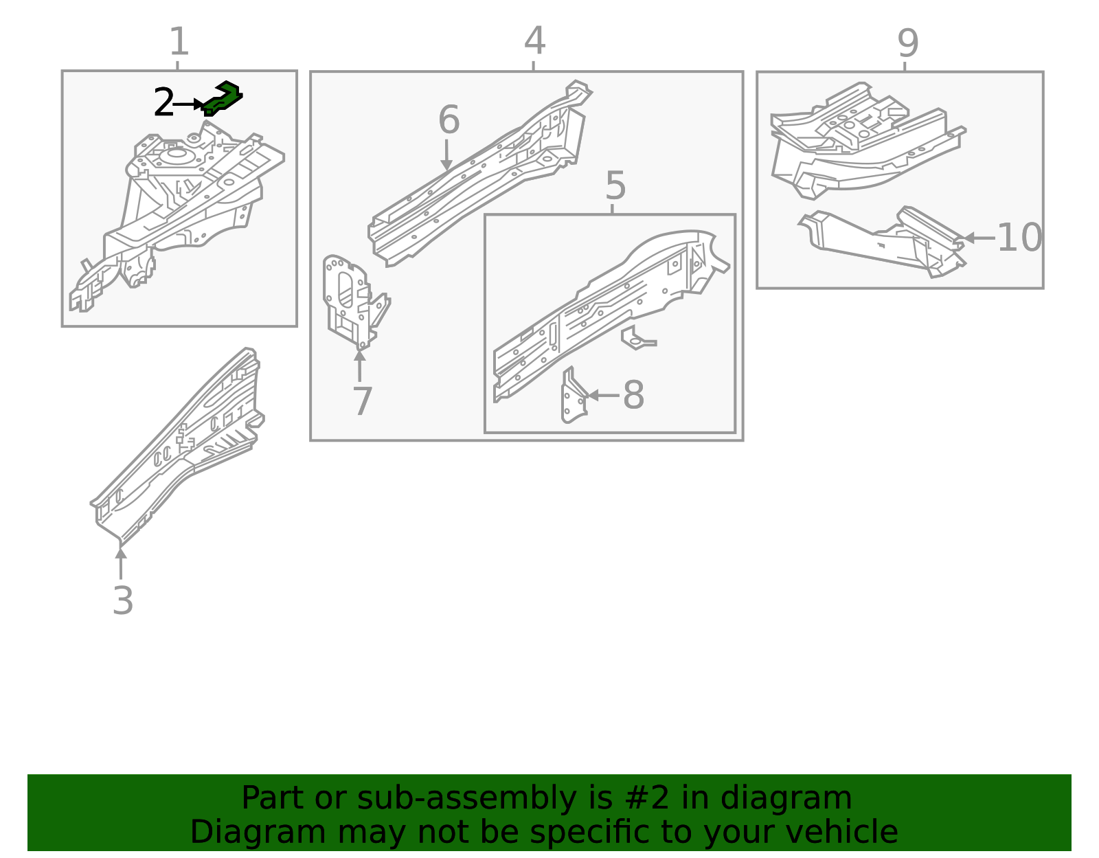 KB7W-54-290 - Apron Assembly Bracket - 2017-2025 Mazda CX-5