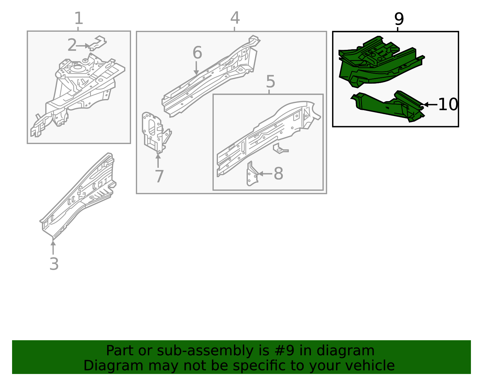 KB7W-54-390B - Frame Side Member Reinforcement - 2017-2025 Mazda