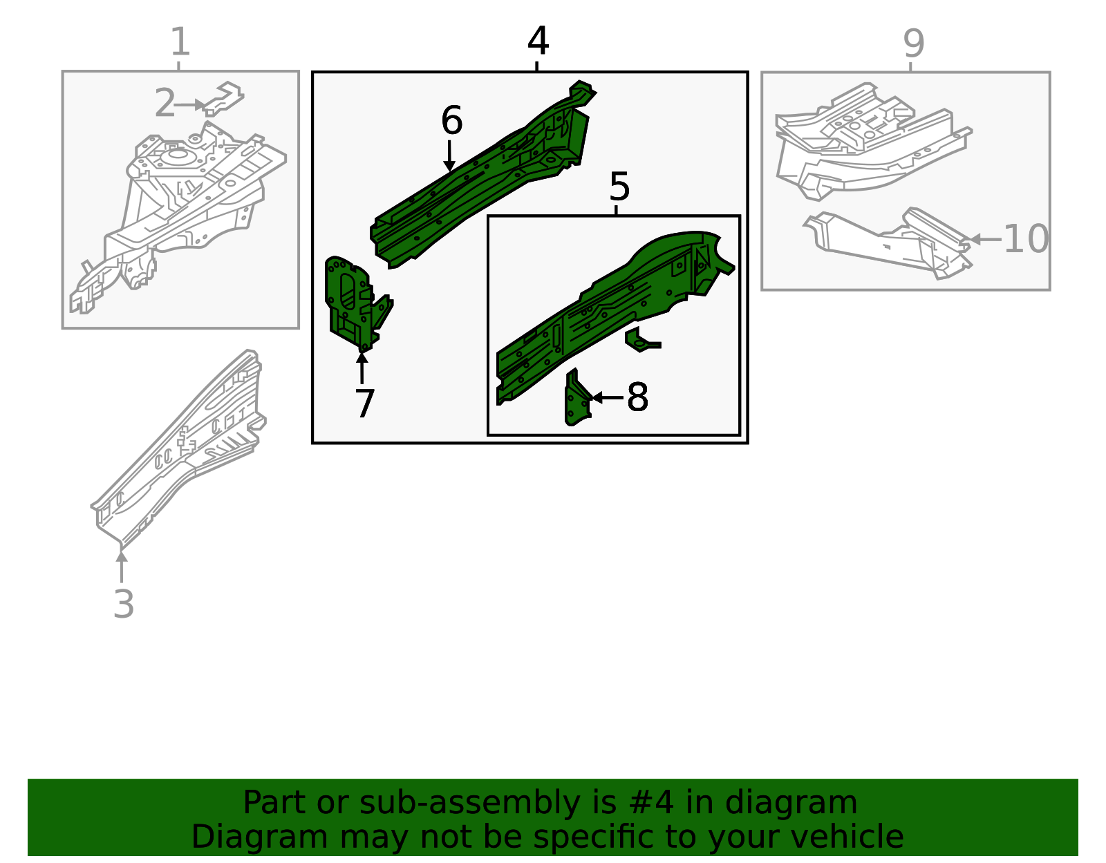 KB7W-53-31XB - Frame(R) Front - 2017-2025 Mazda CX-5 | Mazda Swag