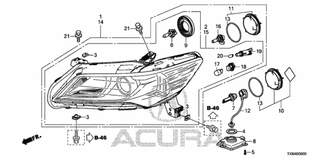 Headlight for 2013 Acura ILX #0