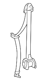 732200C040E0 - Electrical: Retractor Assembly for Toyota: Sequoia, Tundra Image